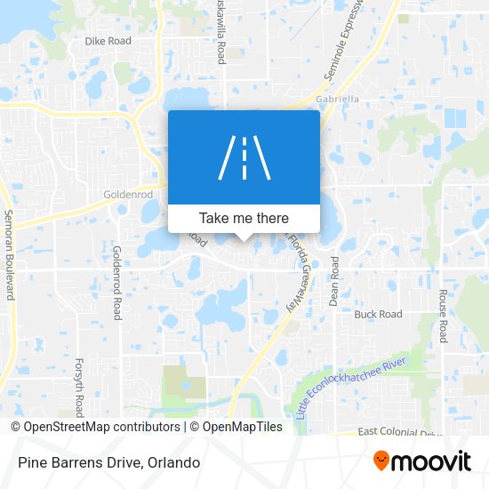 Pine Barrens Drive map
