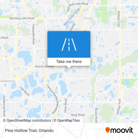 Mapa de Pine Hollow Trail