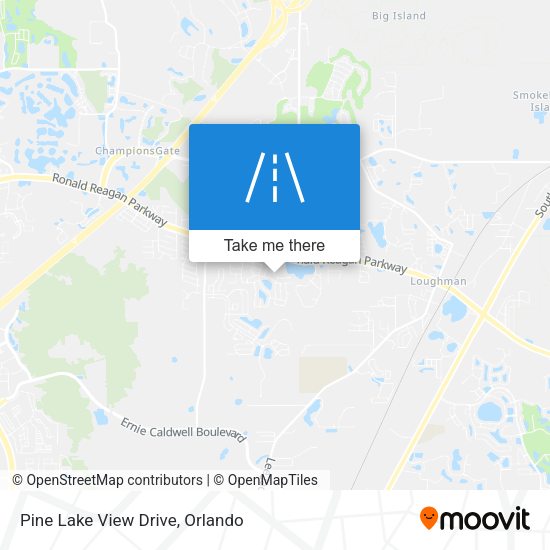 Pine Lake View Drive map