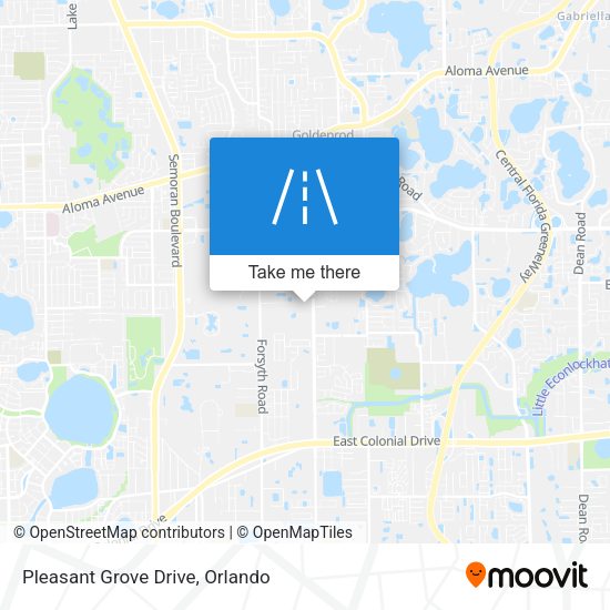 Mapa de Pleasant Grove Drive