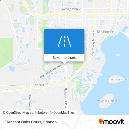 Pleasant Oaks Court map