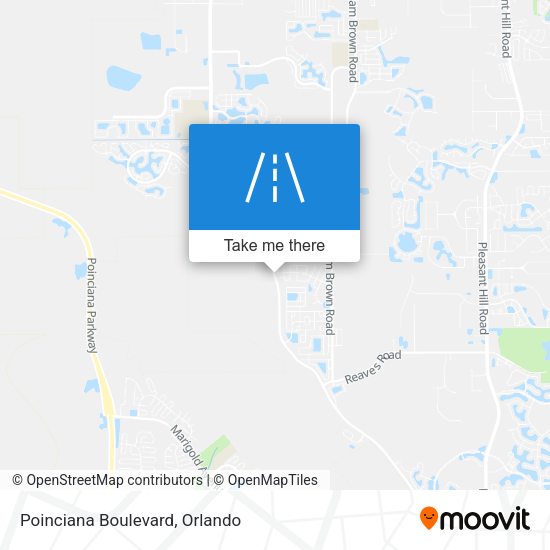 Poinciana Boulevard map