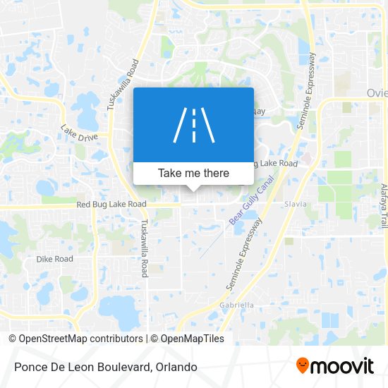 Ponce De Leon Boulevard map