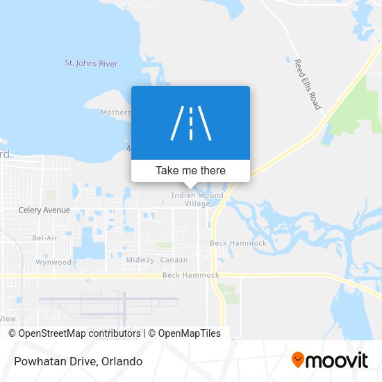 Mapa de Powhatan Drive