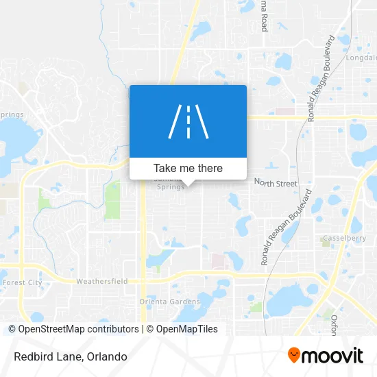 Redbird Lane map