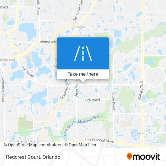 Redcrest Court map