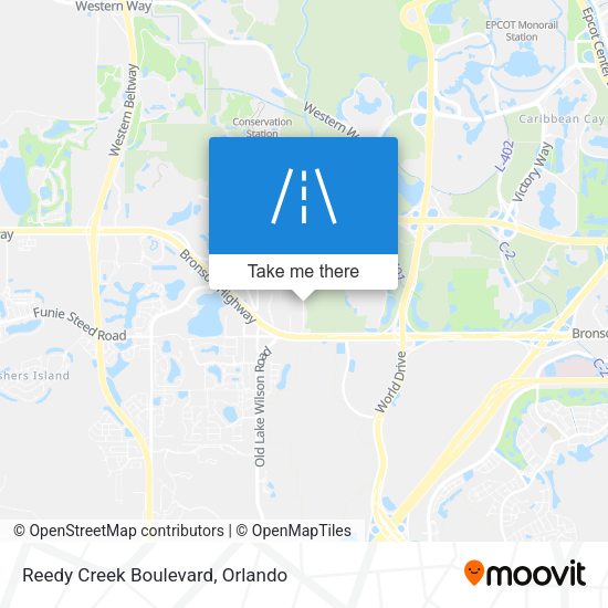 Reedy Creek Boulevard map