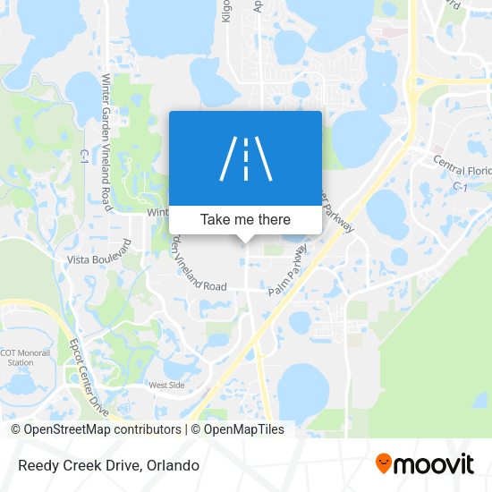 Mapa de Reedy Creek Drive