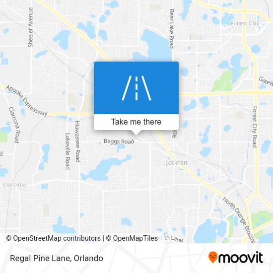 Regal Pine Lane map