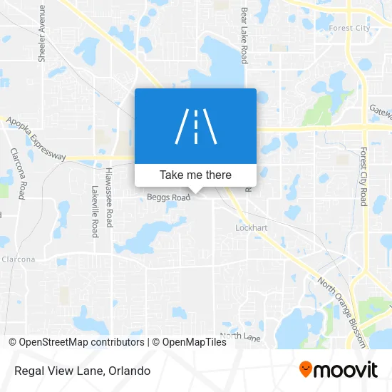 Regal View Lane map
