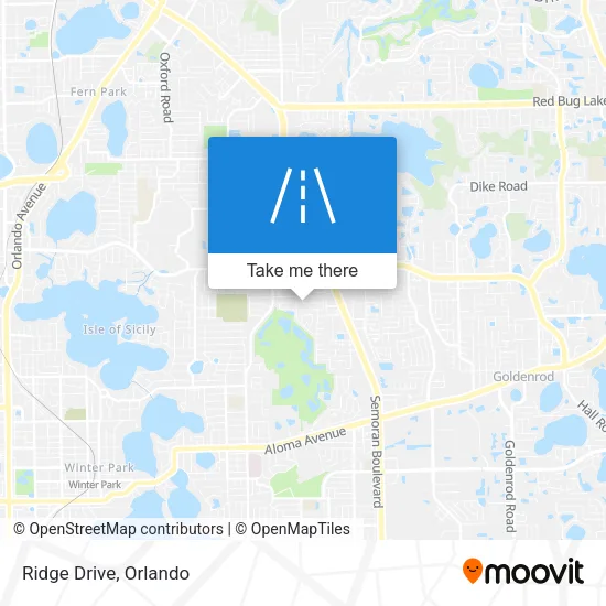 Ridge Drive map