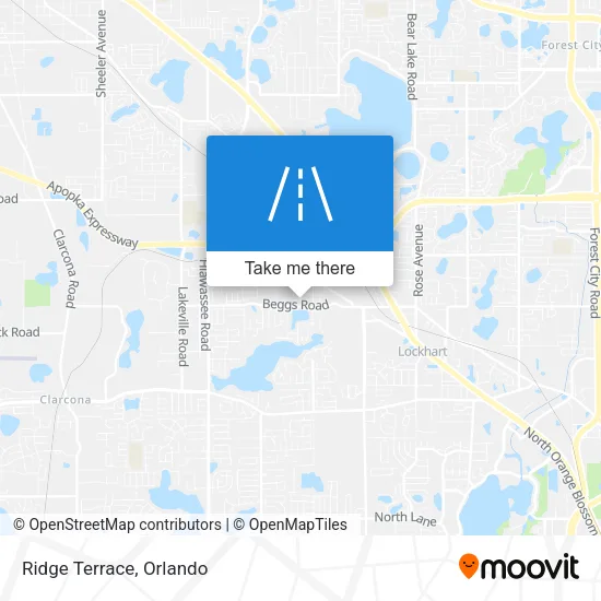 Ridge Terrace map