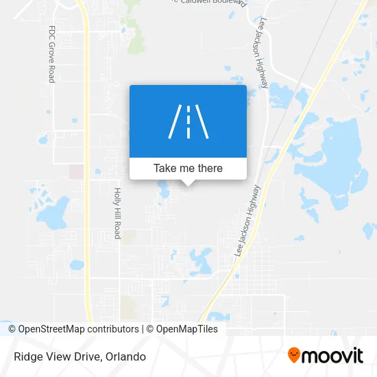 Ridge View Drive map