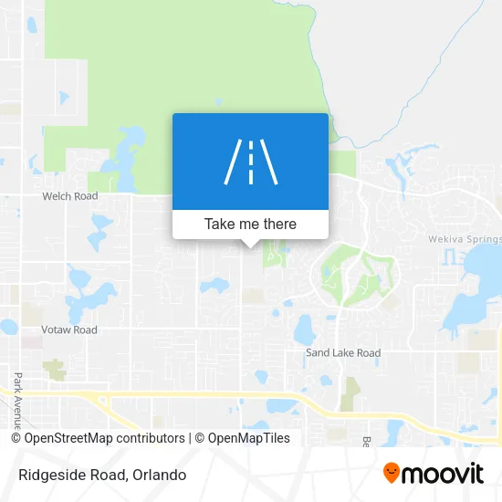 Ridgeside Road map
