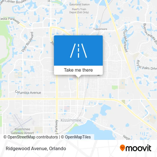 Ridgewood Avenue map
