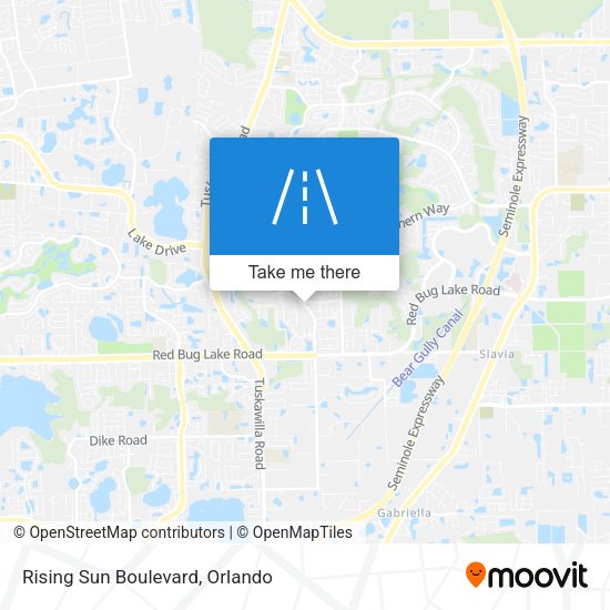Mapa de Rising Sun Boulevard