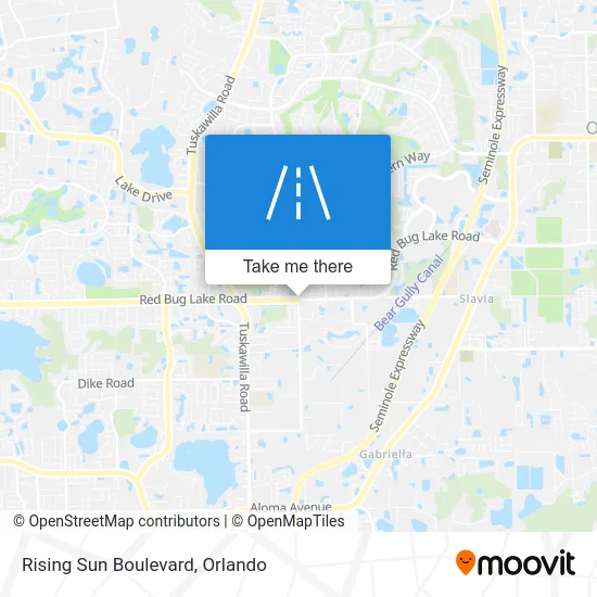 Rising Sun Boulevard map