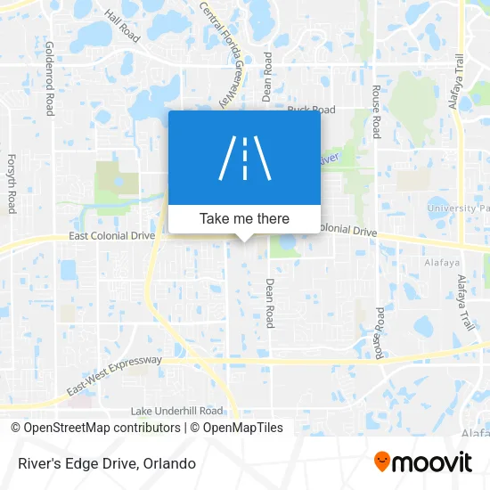 River's Edge Drive map
