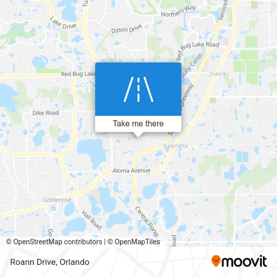 Roann Drive map