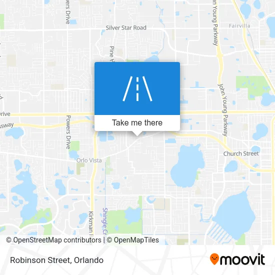 Robinson Street map