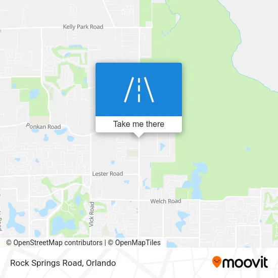Rock Springs Road map