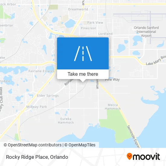 Rocky Ridge Place map