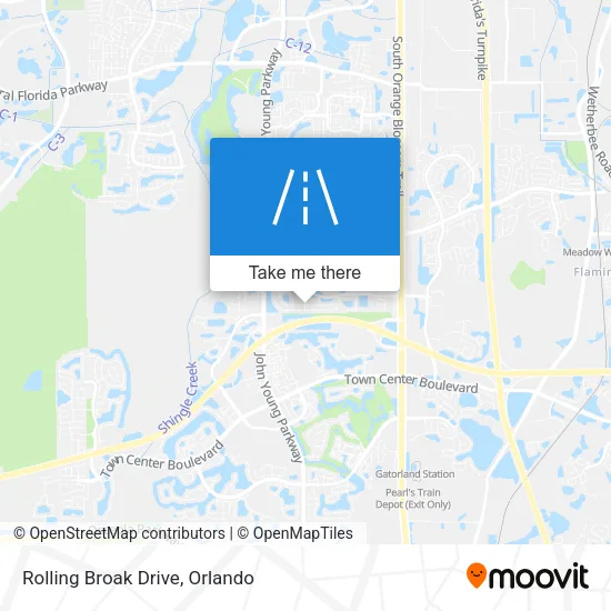 Rolling Broak Drive map