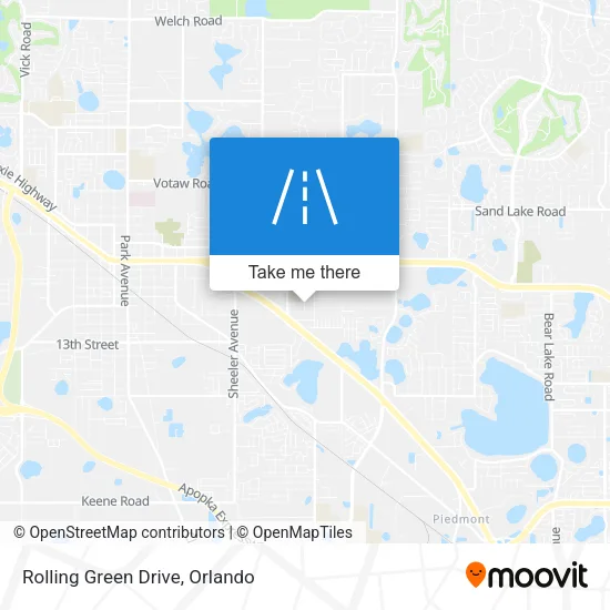 Rolling Green Drive map