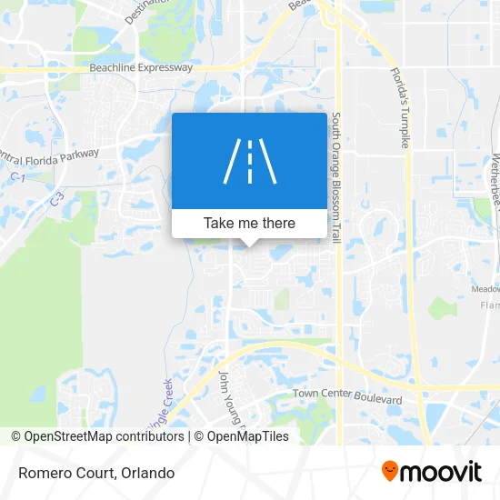 Romero Court map