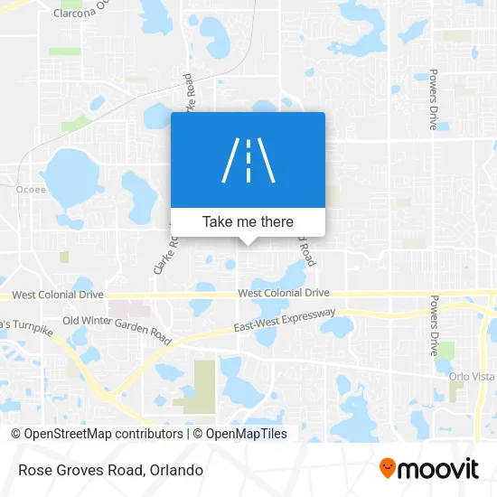 Rose Groves Road map
