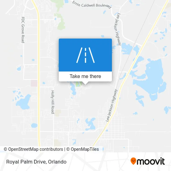 Royal Palm Drive map