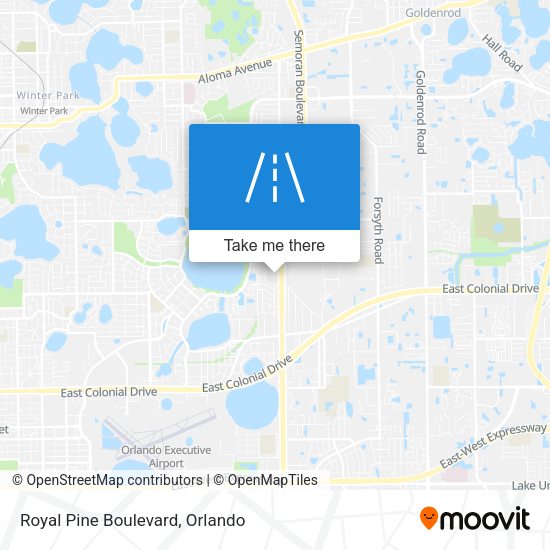 Royal Pine Boulevard map