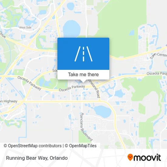 Running Bear Way map