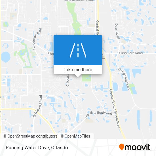 Running Water Drive map