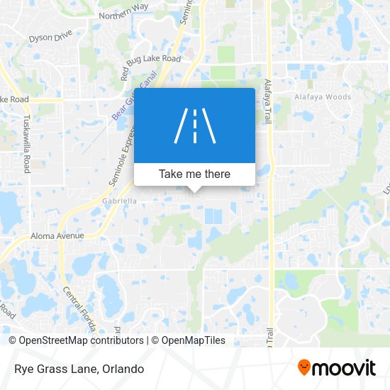 Rye Grass Lane map