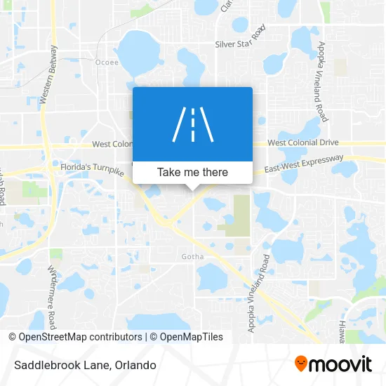 Saddlebrook Lane map