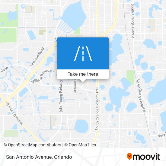 Mapa de San Antonio Avenue