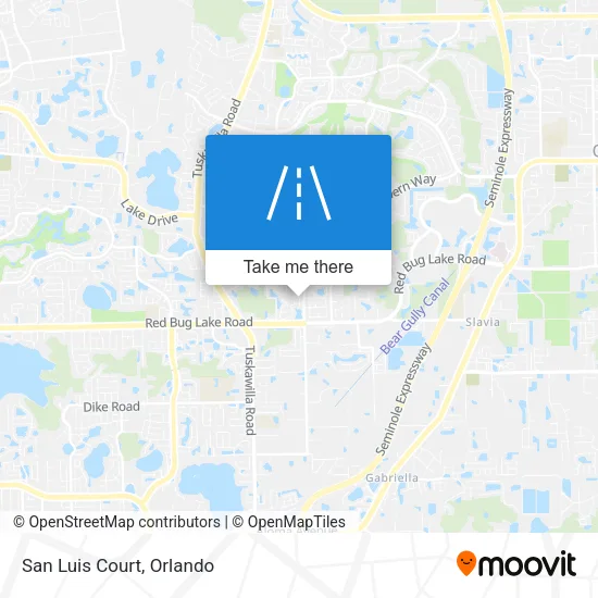 San Luis Court map
