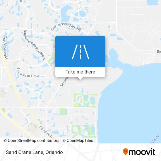 Sand Crane Lane map