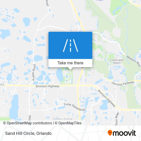 Sand Hill Circle map