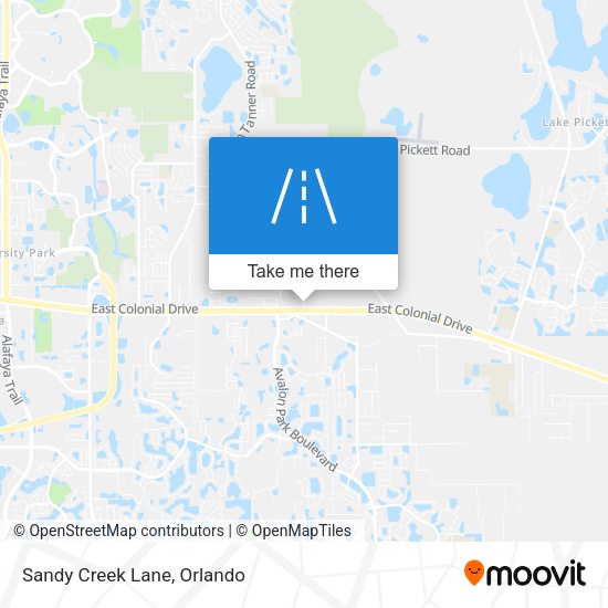 Mapa de Sandy Creek Lane