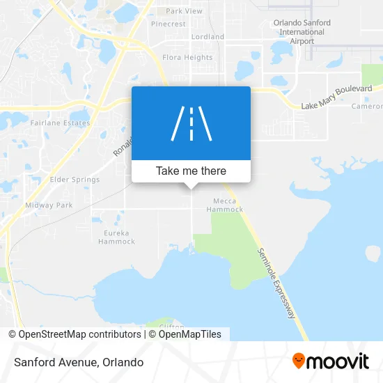 Sanford Avenue map