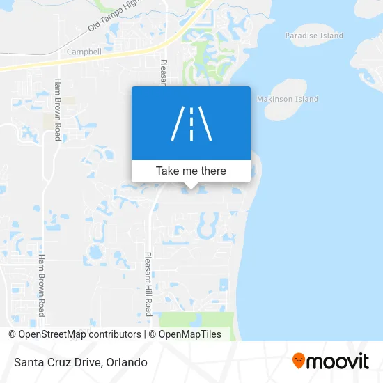 Santa Cruz Drive map