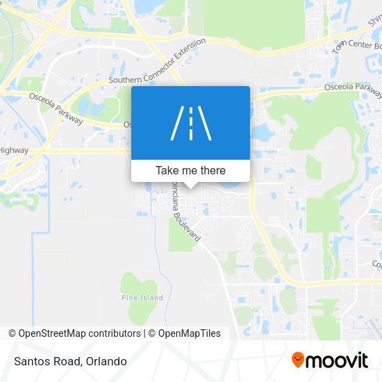 Mapa de Santos Road