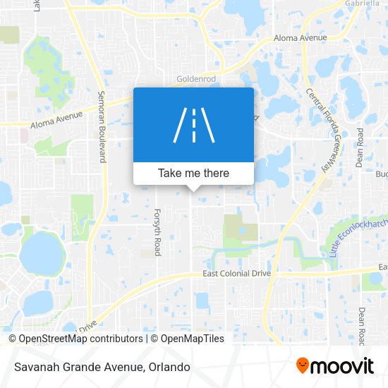 Savanah Grande Avenue map