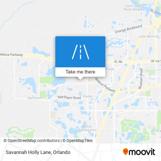 Mapa de Savannah Holly Lane