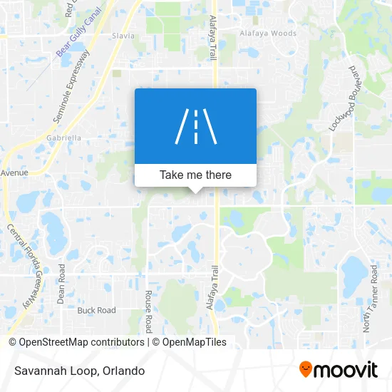 Mapa de Savannah Loop