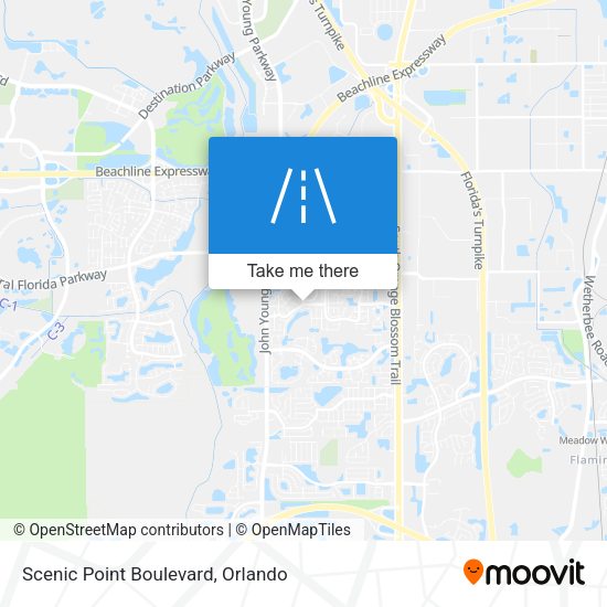 Scenic Point Boulevard map