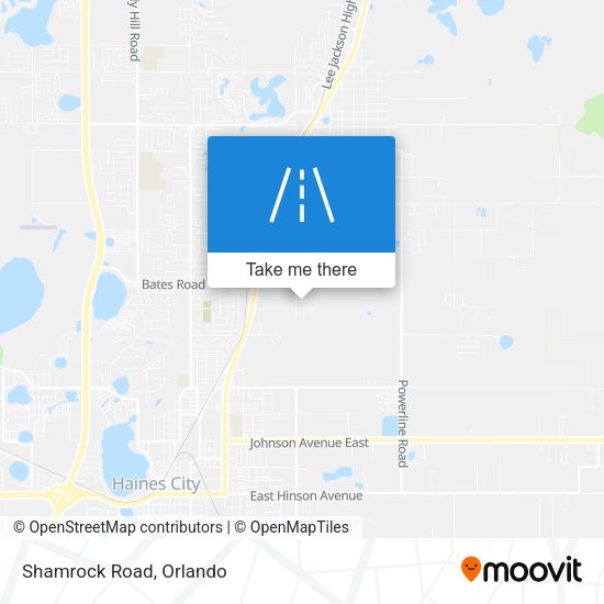 Mapa de Shamrock Road