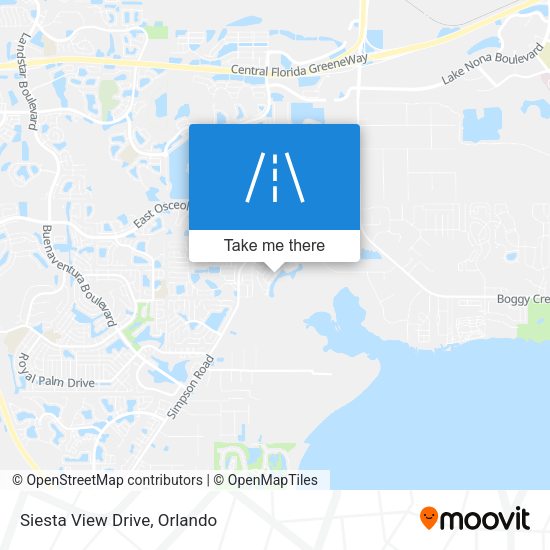 Siesta View Drive map